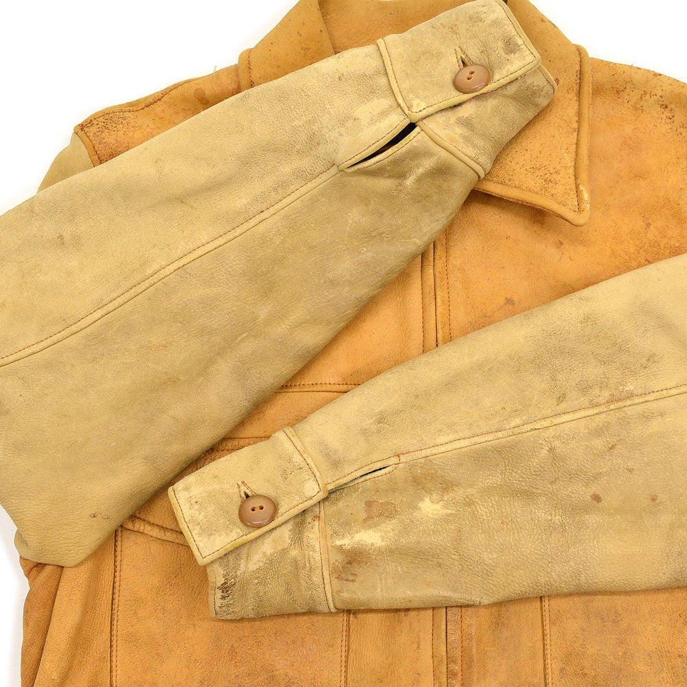 1950s~ TWO-TONE DEERSKIN LEATHER SPORT JACKET ...