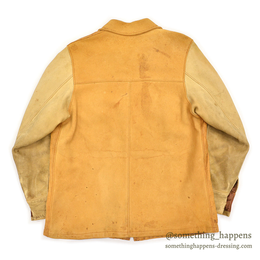 1950s~ TWO-TONE DEERSKIN LEATHER SPORT JACKET ...