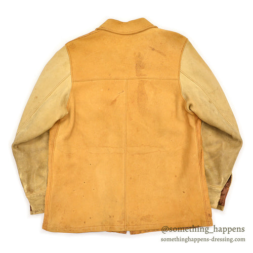 1950s~ TWO-TONE DEERSKIN LEATHER SPORT JACKET ...