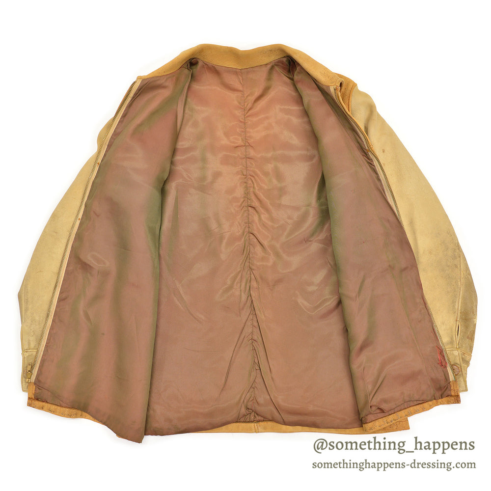 1950s~ TWO-TONE DEERSKIN LEATHER SPORT JACKET ...