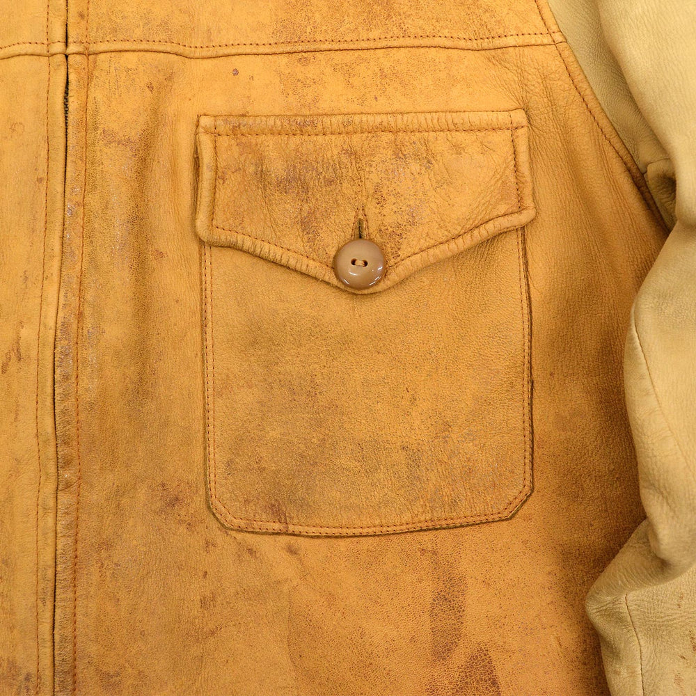 1950s~ TWO-TONE DEERSKIN LEATHER SPORT JACKET ...