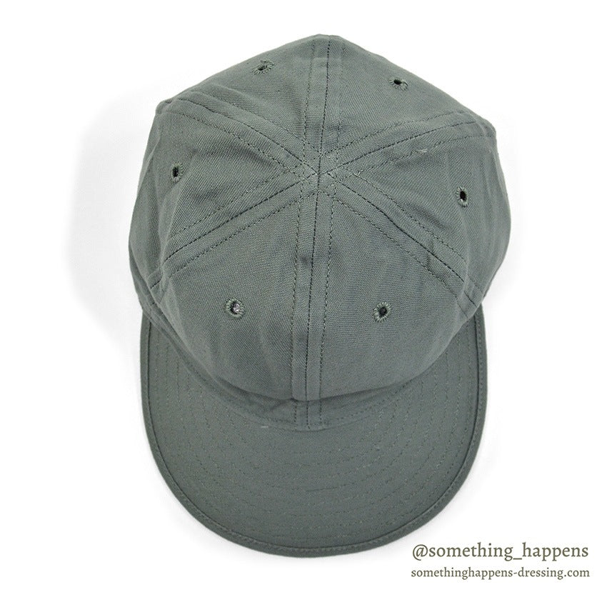 1960's DEADSTOCK U.S.A.F. CAP, UTILITY, MAN'S COTTON SATEEN SAGE