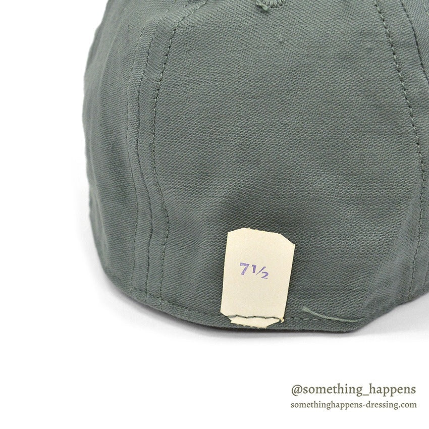 1960's DEADSTOCK USAF CAP, UTILITY, MAN'S COTTON SATEEN SAGE GREEN... 71/2