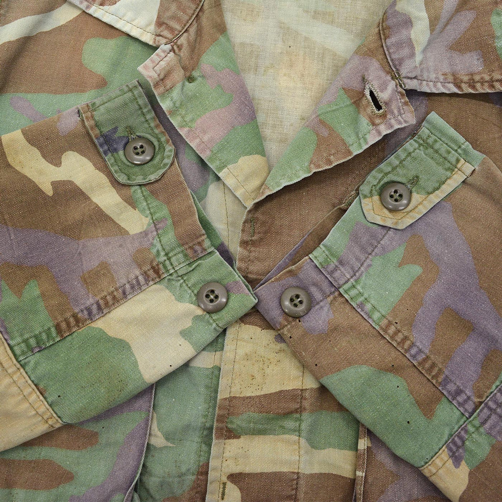 1980s~ U.S. ARMY WOODLAND CAMO BDU JACKET / FADED ...