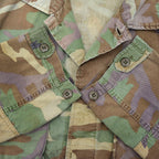 1980s~ U.S. ARMY WOODLAND CAMO BDU JACKET / FADED ...