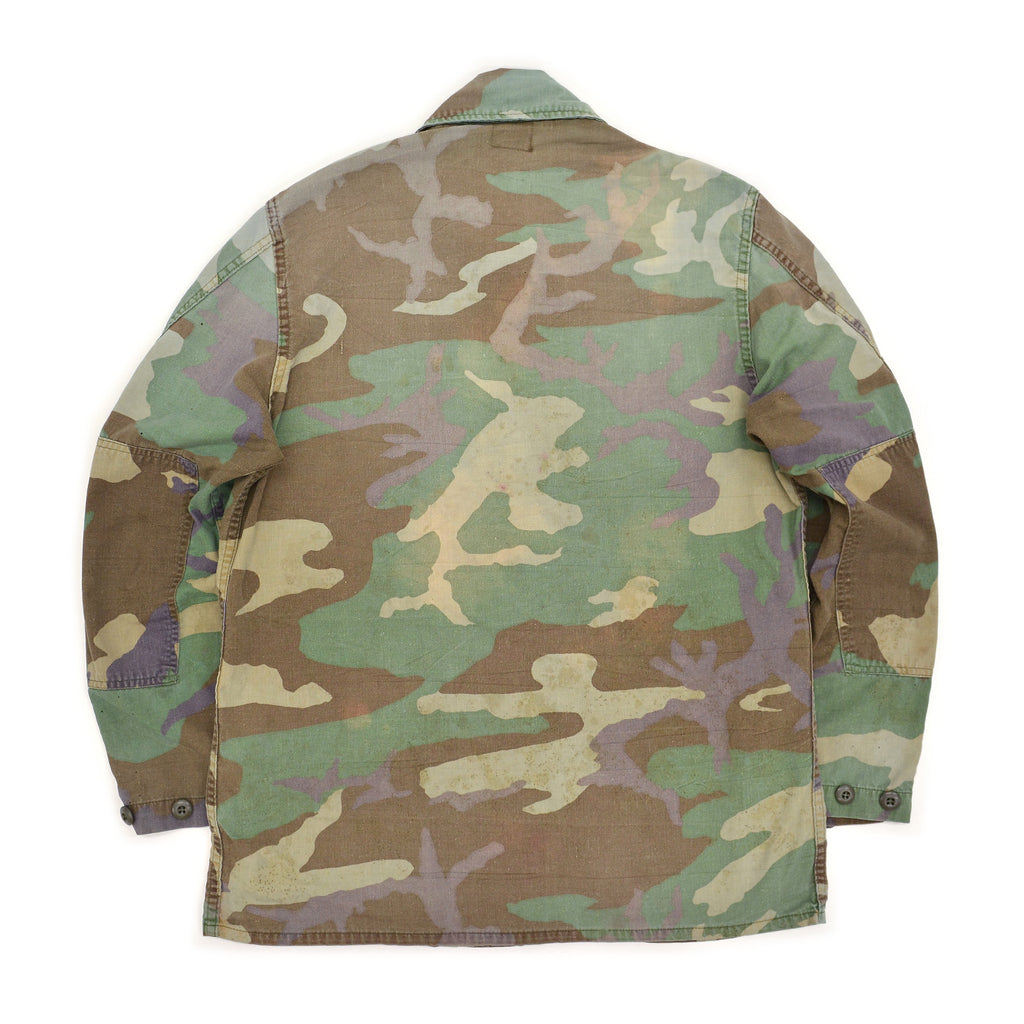 1980s~ U.S. ARMY WOODLAND CAMO BDU JACKET / FADED ...