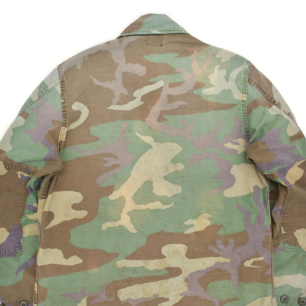 1980s~ U.S. ARMY WOODLAND CAMO BDU JACKET / FADED ...