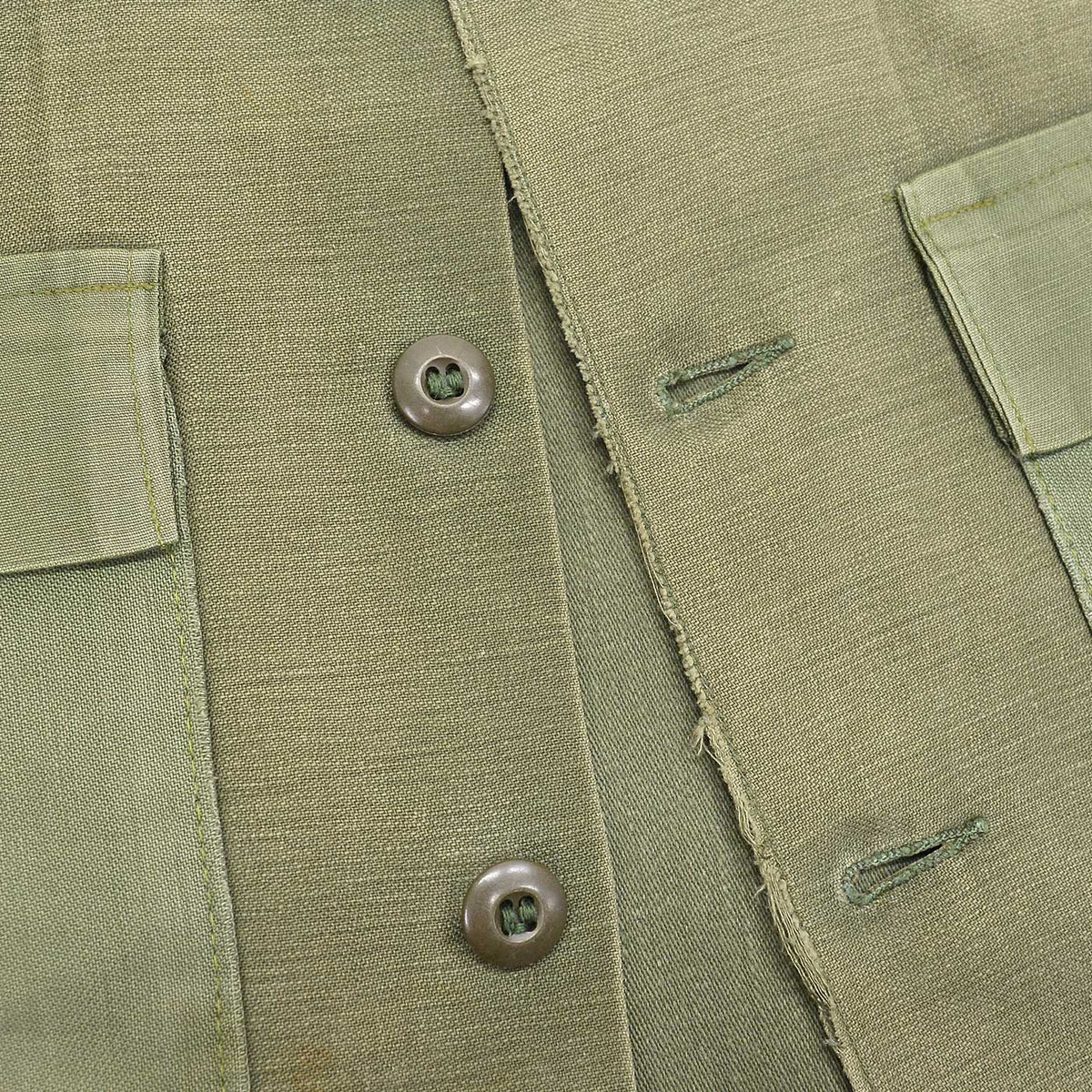 1970's U.S.ARMY OG-107 SHIRT / FISHING CLUB PATCH & CUSTOM POCKETS ...