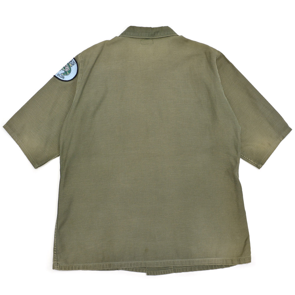1970's U.S.ARMY OG-107 SHIRT / FISHING CLUB PATCH & CUSTOM POCKETS ...