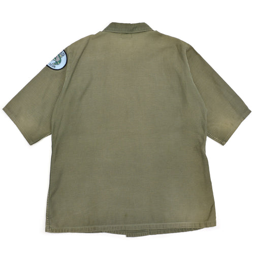 1970's U.S.ARMY OG-107 SHIRT / FISHING CLUB PATCH & CUSTOM POCKETS ...