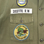 1970's U.S.ARMY OG-107 SHIRT / FISHING CLUB PATCH & CUSTOM POCKETS ...