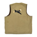 1940's U.S.NAVY EMBROIDERED ALPACA-LINED DECK VEST / EXTREMERY RARE ... 40
