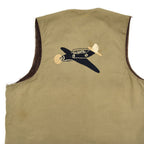 1940's U.S.NAVY EMBROIDERED ALPACA-LINED DECK VEST / EXTREMERY RARE ... 40