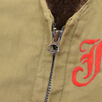 1940's U.S.NAVY EMBROIDERED ALPACA-LINED DECK VEST / EXTREMERY RARE ... 40