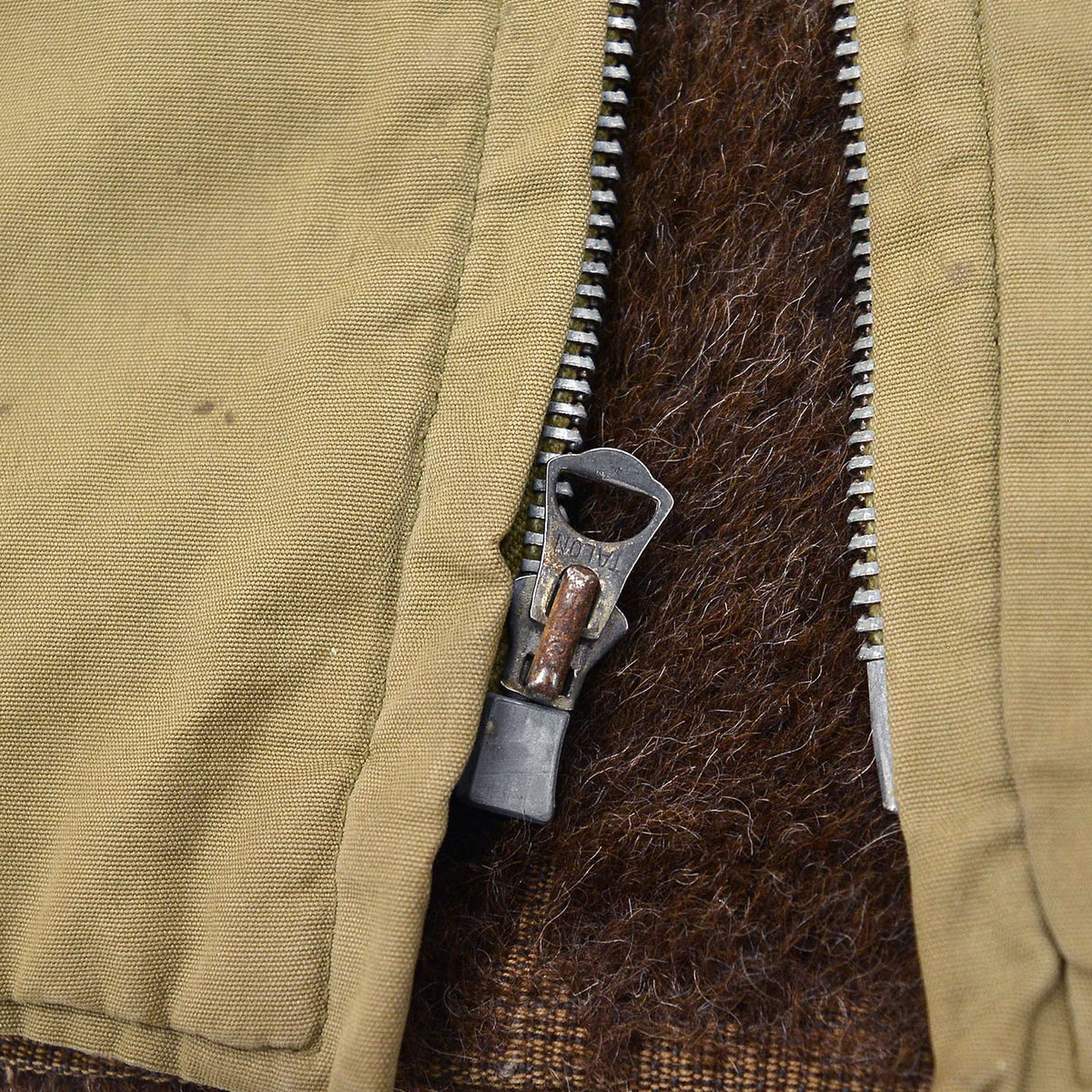 1940's U.S.NAVY EMBROIDERED ALPACA-LINED DECK VEST / EXTREMERY RARE ... 40