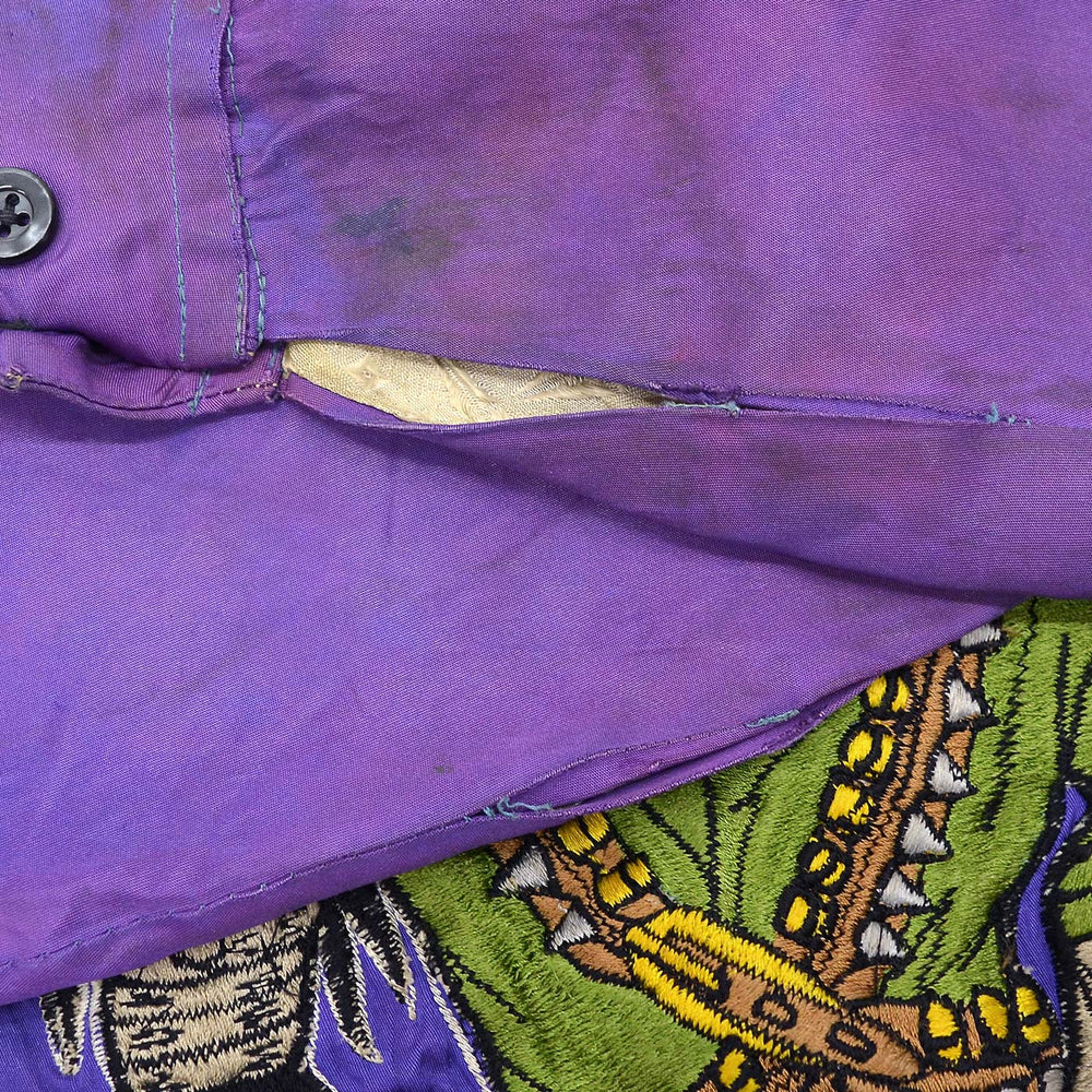 1960's VIETNAM WAR ERA OKINAWA EMBROIDERY SOUVENIR JACKET / RARE COLOR ...