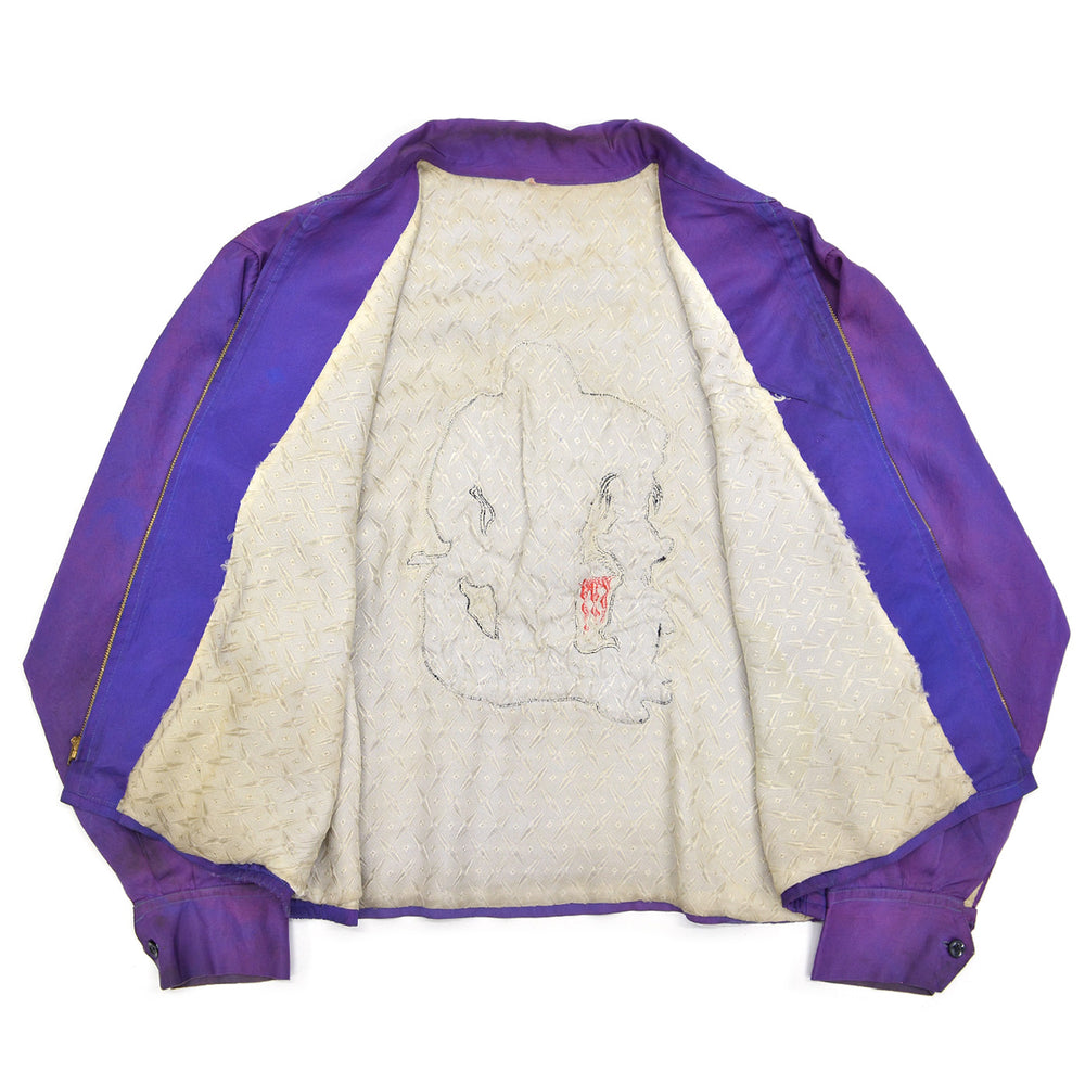 1960's VIETNAM WAR ERA OKINAWA EMBROIDERY SOUVENIR JACKET / RARE COLOR ...