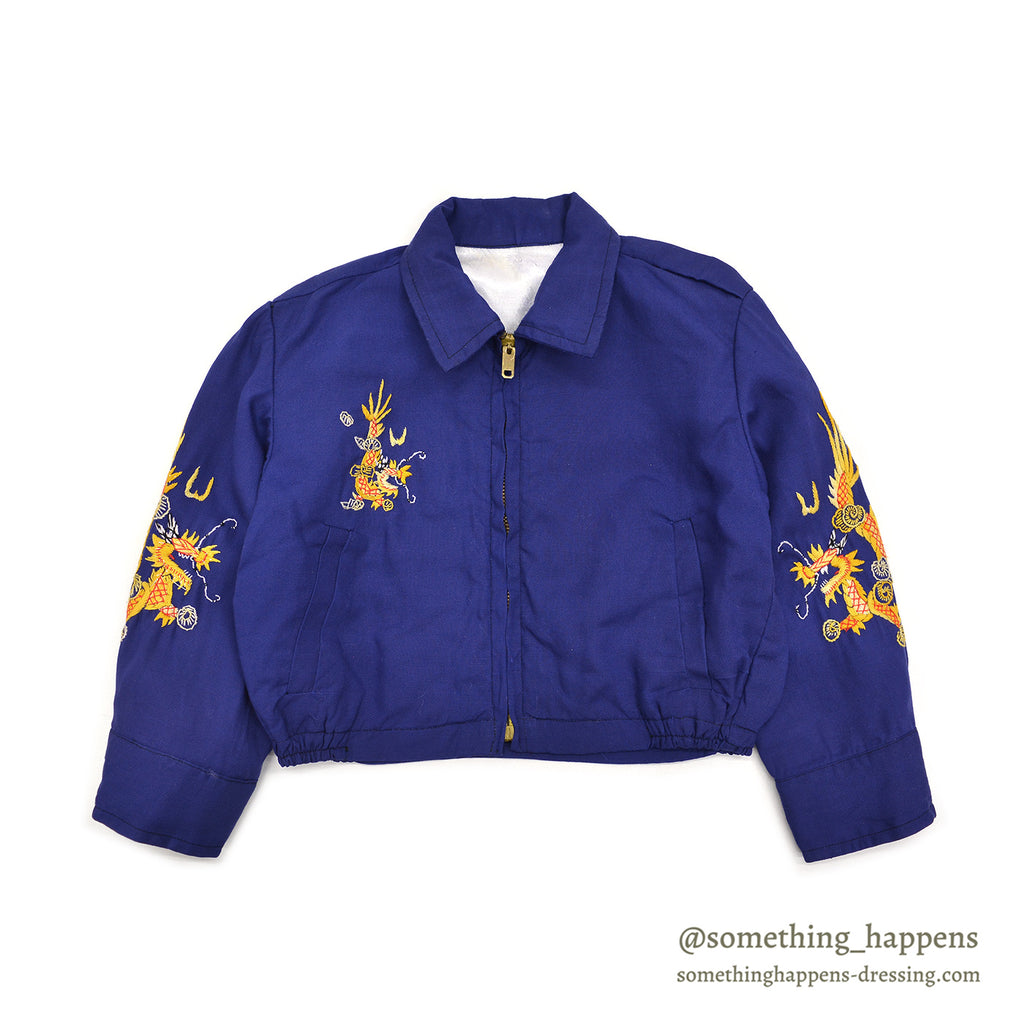 1960's BABY VIETNAM SOUVENIR JACKET BLUE / MAP ...