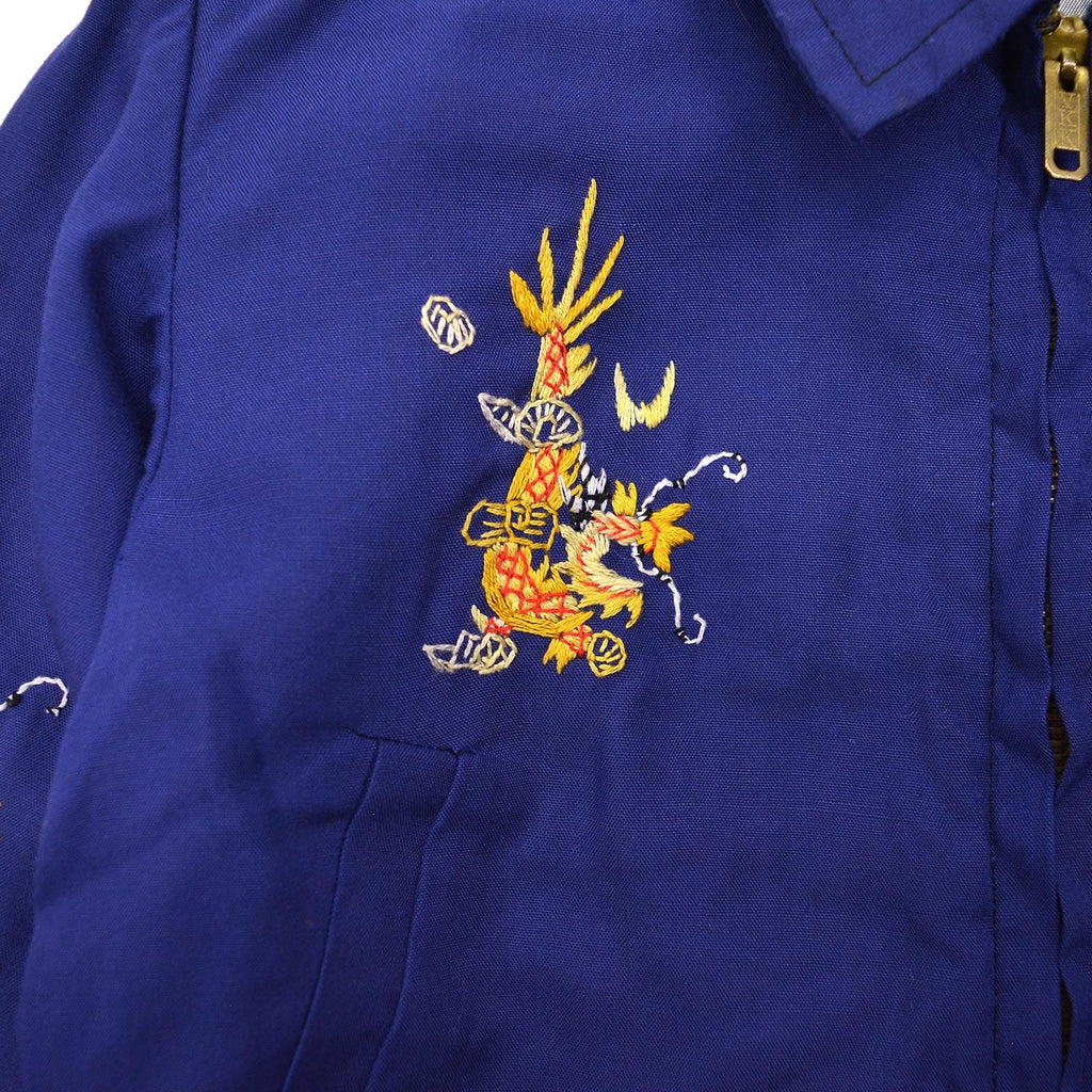 1960's BABY VIETNAM SOUVENIR JACKET BLUE / MAP ...