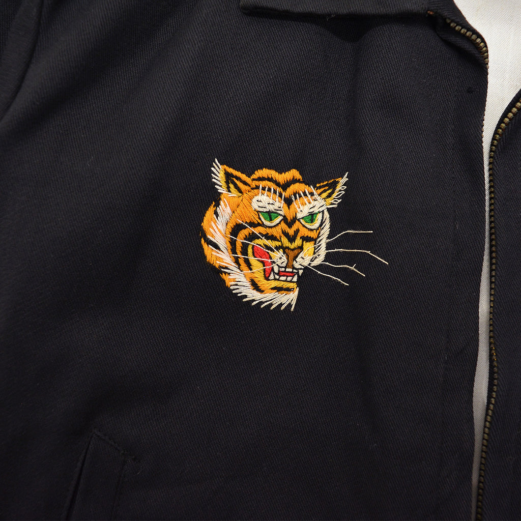 1960's KIDS VIETNAM SOUVENIR JACKET BLACK / HELICOPTER ... RARE