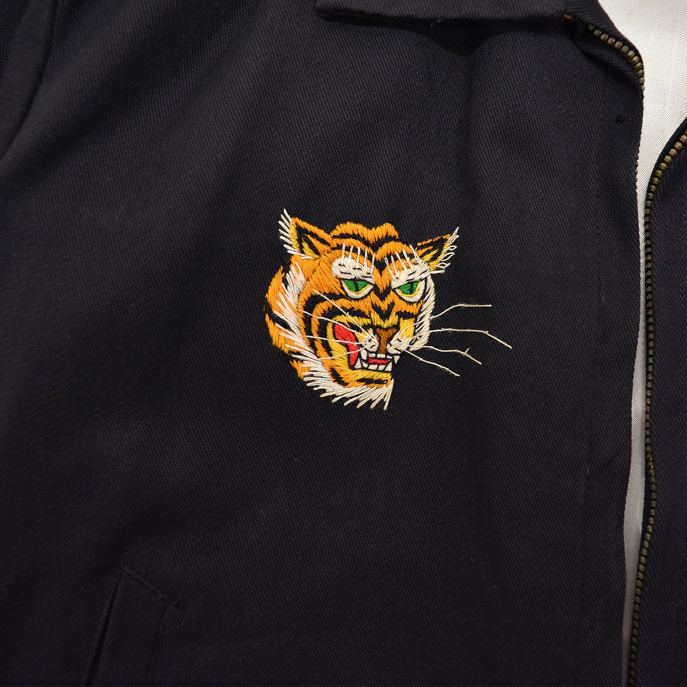 1960's KIDS VIETNAM SOUVENIR JACKET BLACK / HELICOPTER ... RARE