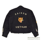 1960's KIDS VIETNAM SOUVENIR JACKET BLACK / TIGER FACE ...