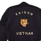 1960's KIDS VIETNAM SOUVENIR JACKET BLACK / TIGER FACE ...
