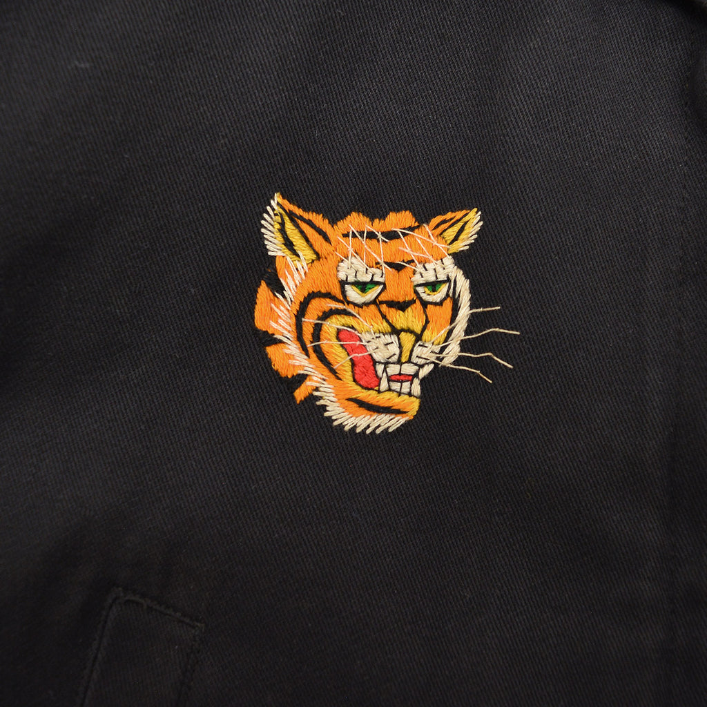 1960's KIDS VIETNAM SOUVENIR JACKET BLACK / TIGER FACE ...
