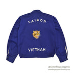 1960s KIDS VIETNAM SOUVENIR JACKET BLUE / TIGER FACE ...