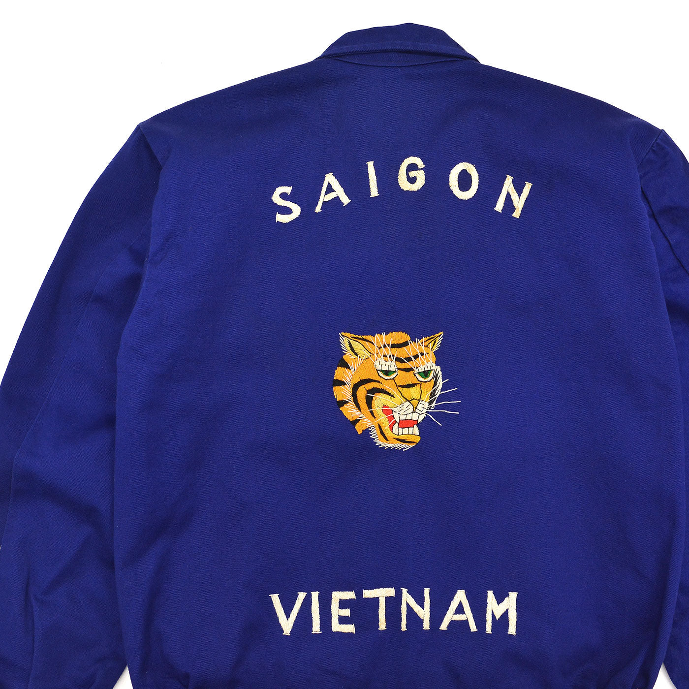 1960s KIDS VIETNAM SOUVENIR JACKET BLUE / TIGER FACE ...