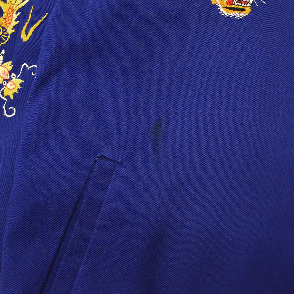 1960s KIDS VIETNAM SOUVENIR JACKET BLUE / TIGER FACE ...