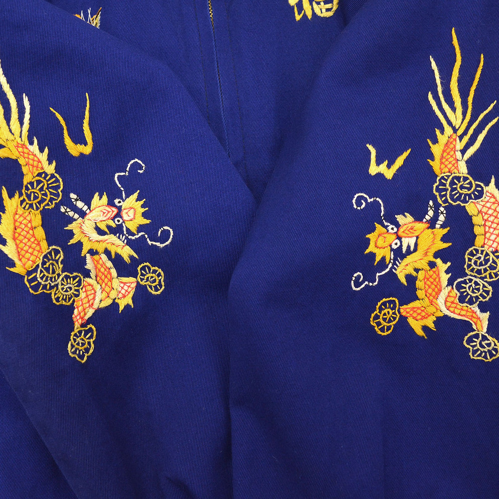 1960s KIDS VIETNAM SOUVENIR JACKET BLUE / TIGER FACE ...