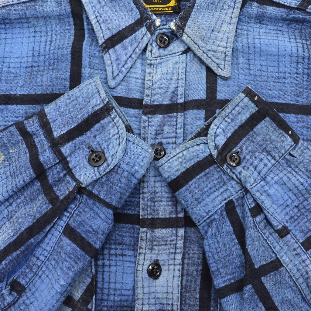1960's WASHINGTON D.C. PLAID PRINT FLANNEL SHIRT / SUN FADED ...