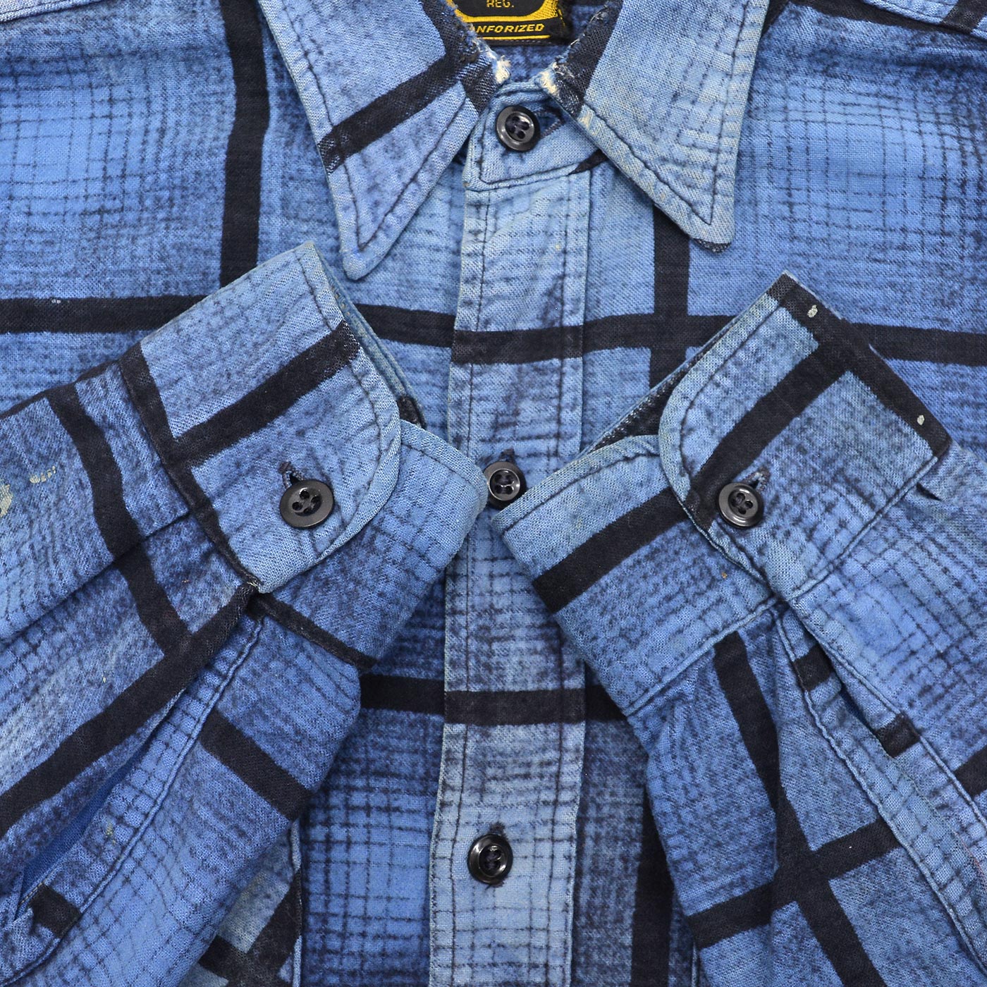 1960's WASHINGTON D.C. PLAID PRINT FLANNEL SHIRT / SUN FADED ...