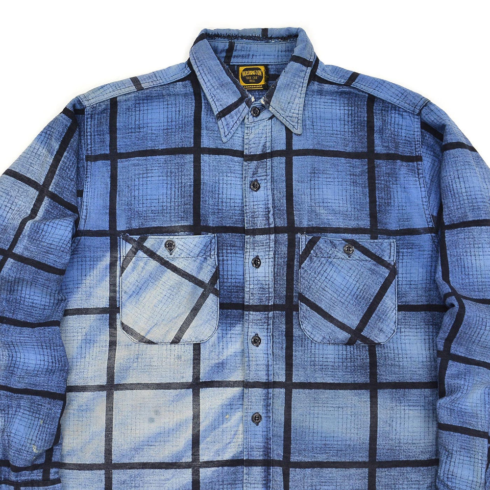 1960's WASHINGTON D.C. PLAID PRINT FLANNEL SHIRT / SUN FADED ...