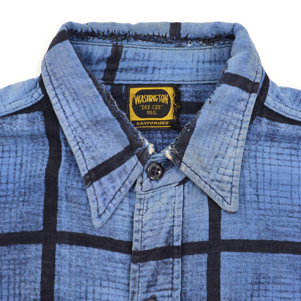 1960's WASHINGTON D.C. PLAID PRINT FLANNEL SHIRT / SUN FADED ...