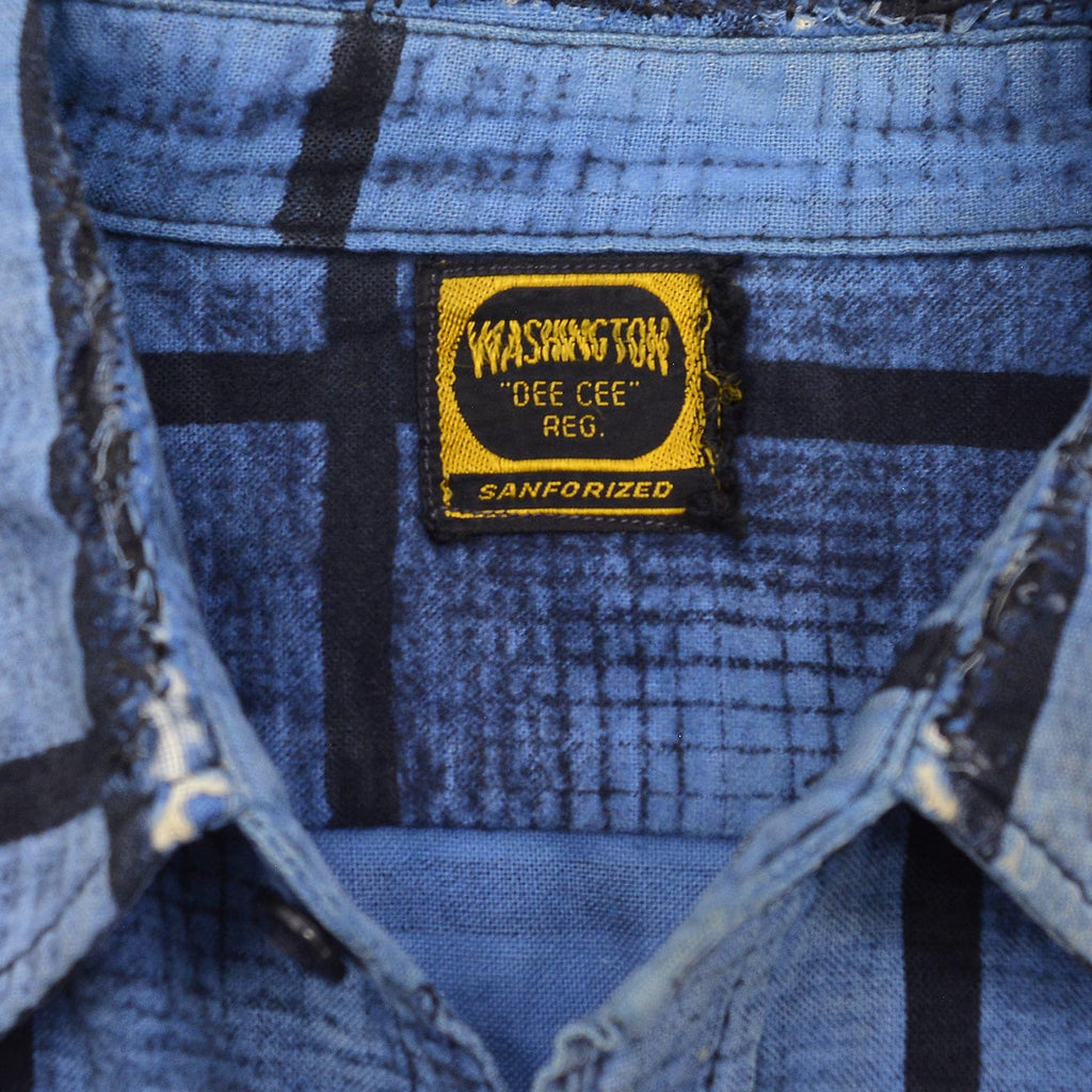 1960's WASHINGTON D.C. PLAID PRINT FLANNEL SHIRT / SUN FADED ...