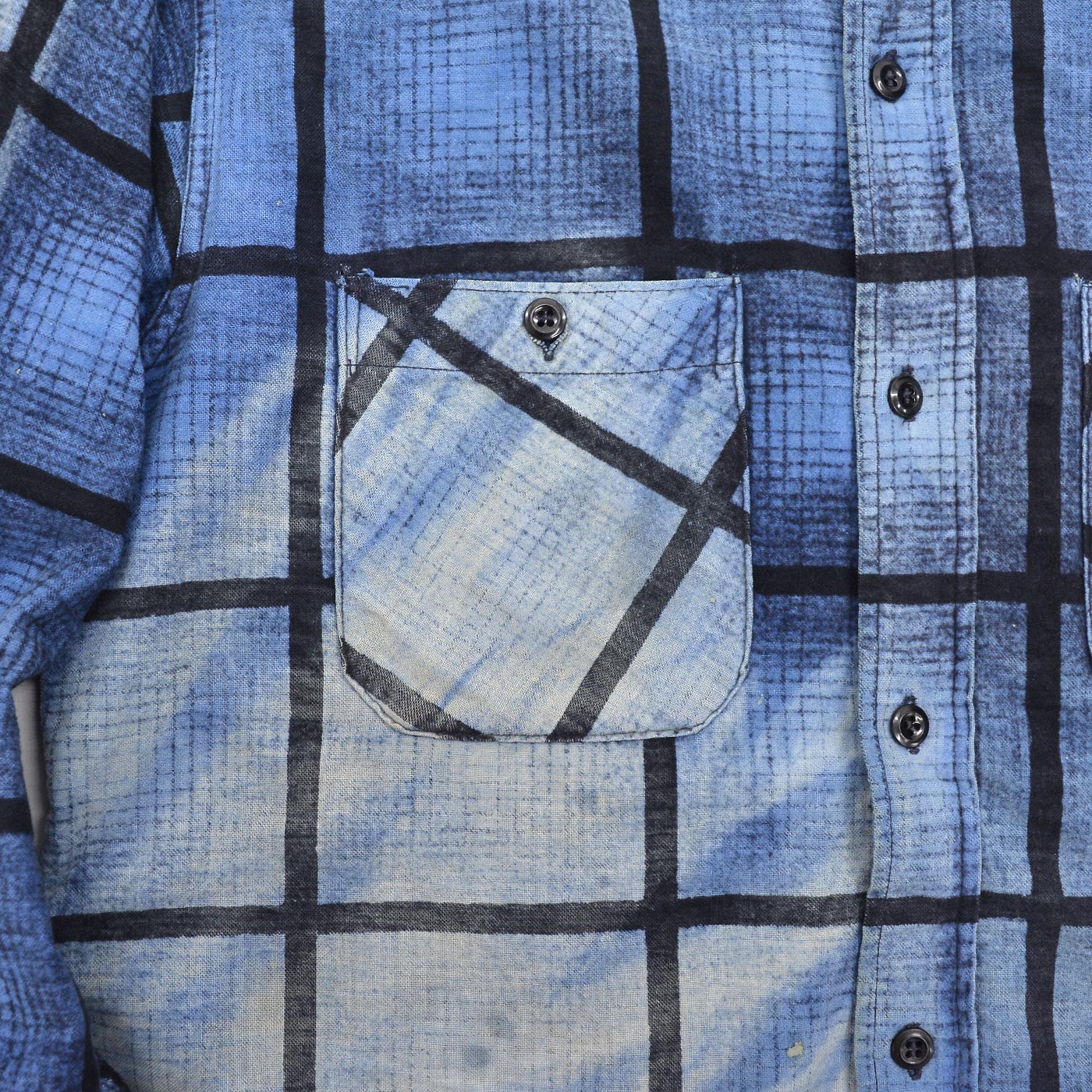 1960's WASHINGTON D.C. PLAID PRINT FLANNEL SHIRT / SUN FADED ...