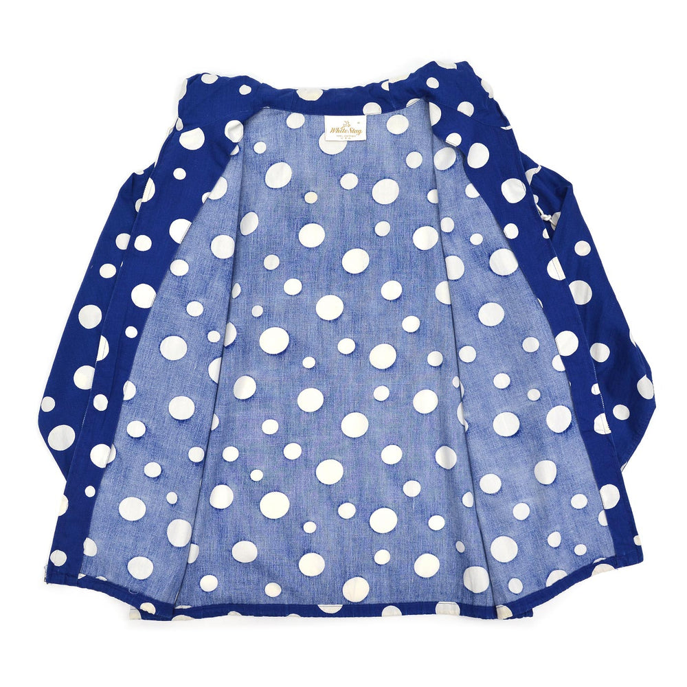 1960's WHITE STAG POLKA DOTS COTTON HOODED JACKET ...