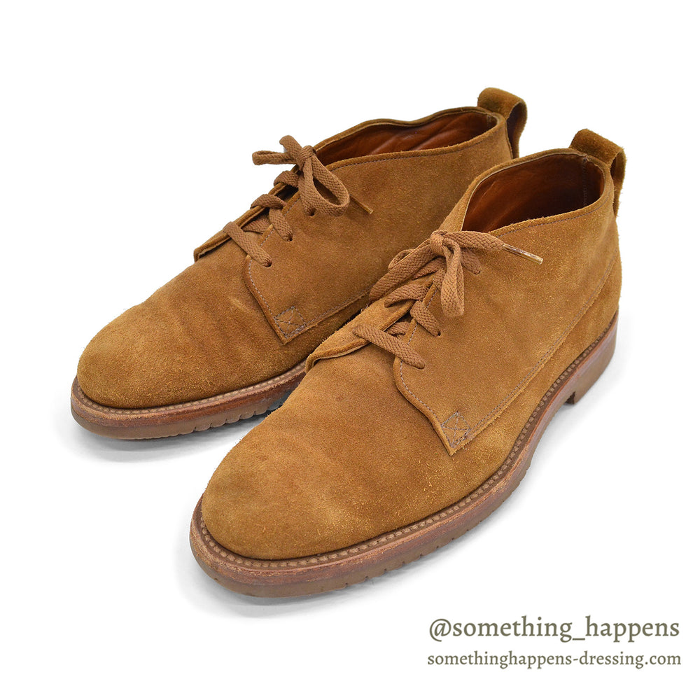 1980's~ WILLIS & GEIGER SUEDE CHUKKA BOOTS...8D