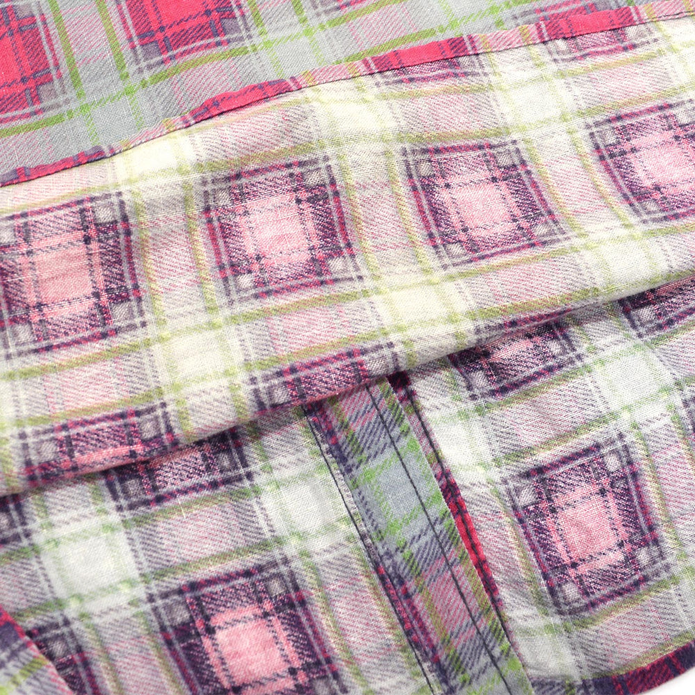~1960's WINTER KING PRINT FLANNEL SHIRT / GUSSET ...