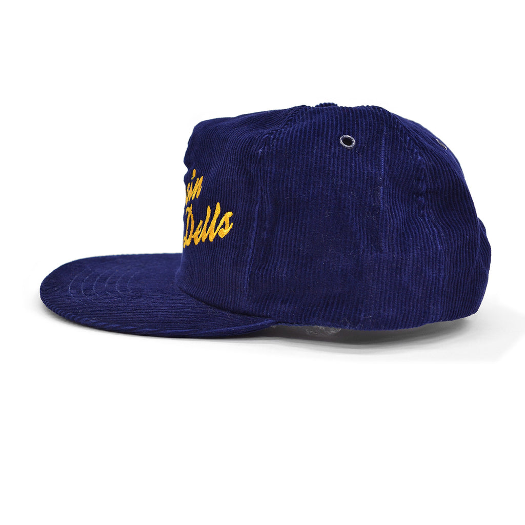 ~1990s DEADSTOCK WISCONSIN DELLS SOUVENIR CORDUROY CAP / NAVY BLUE ...