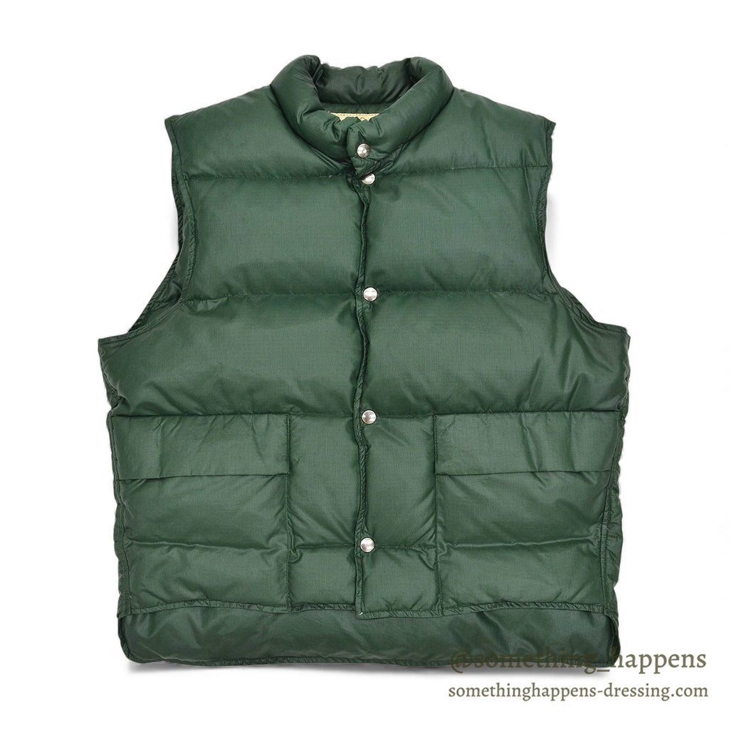 1970's~ THE TETON MADE BY WOOLRICH DOWN VEST / FOREST GREEN ...