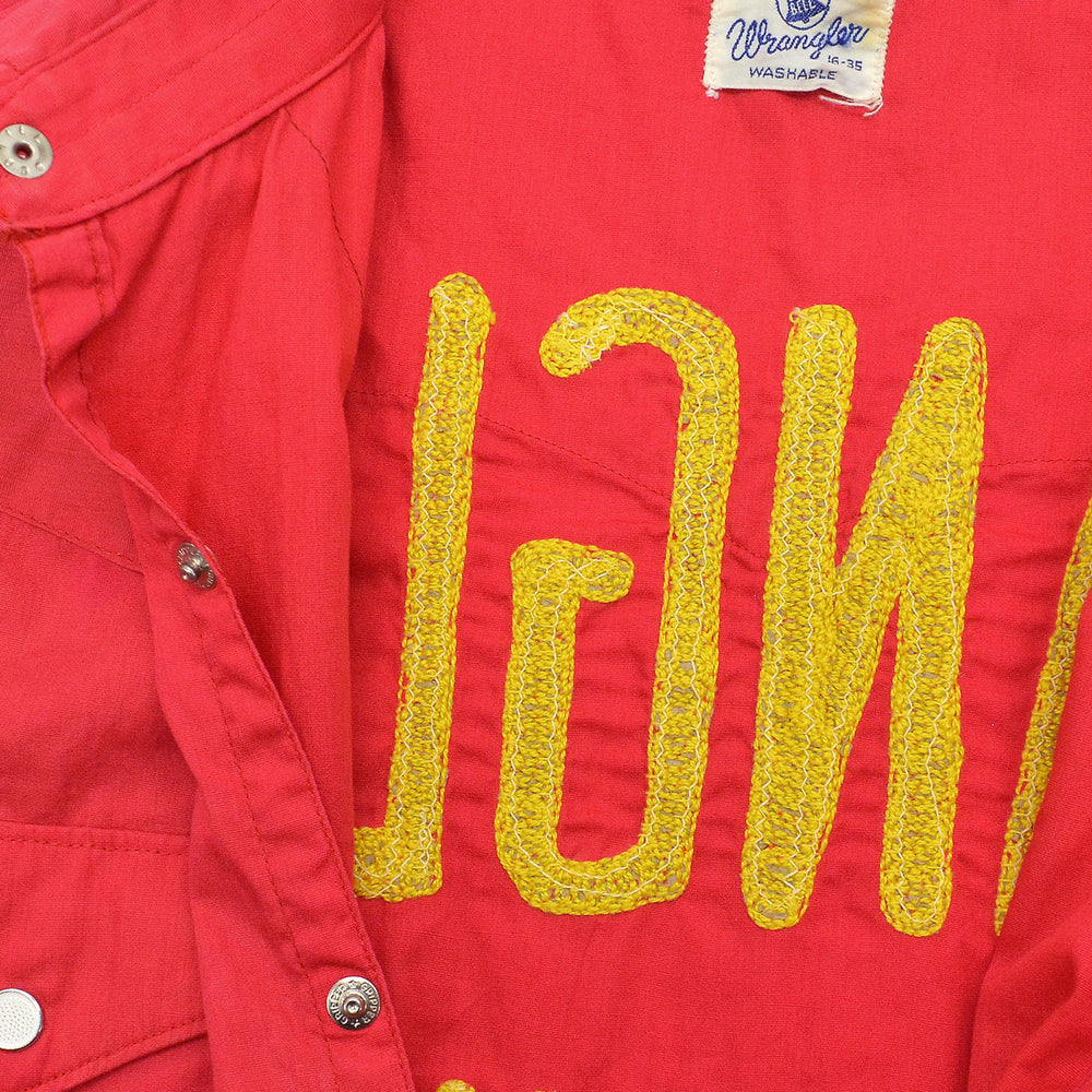 1960's WRANGLER CHAMPION SHIRT RED / EXTREMERY RARE... 16