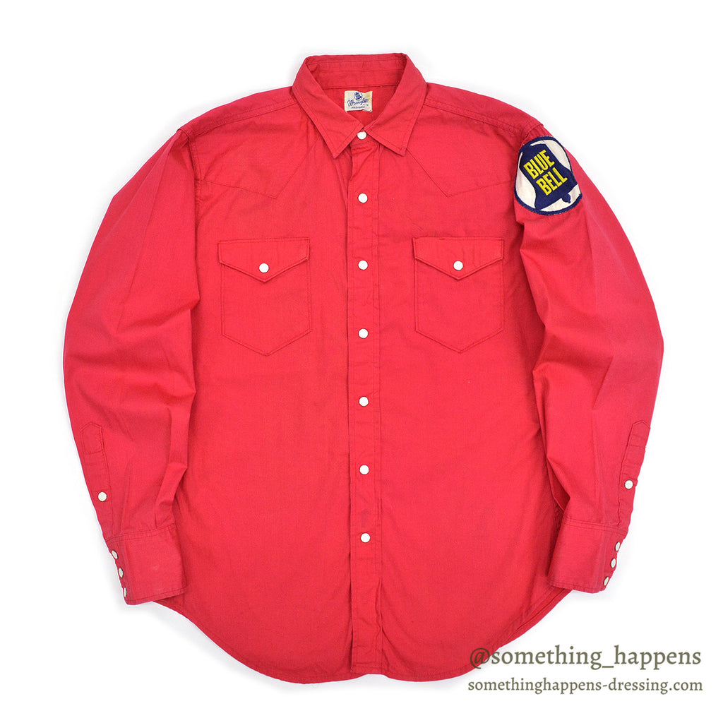 1960's WRANGLER CHAMPION SHIRT RED / EXTREMERY RARE ... 16