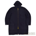 1950's PENNLEIGH W.T.GRANT CO. WOOL COAT / YELLOW LINER ... M