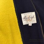 1950's PENNLEIGH W.T.GRANT CO. WOOL COAT / YELLOW LINER ... M