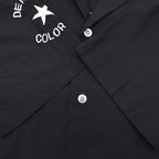 1960s NAVY EXCHANGE TAILOR SHOP SNOOPY EMBROIDERED BOWLING SHIRT / BLACK ...